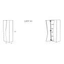 Lady 44 Contenitore Minottiitalia dimensioni