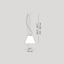 Luceplan Lady Costanza D13E sas Sospensione dimensioni