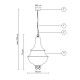 Lady D L 48 Lampada a sospensione Karman dimensioni