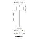 Lagoon Medium Outdoor lampada da terra Contardi ambientazione
