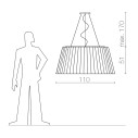 Lampa-Daria lampada a sospensione Serralunga dimensioni