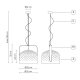 Lampada a sospensione Bag SE154 BR INT Karman scheda tecnica