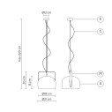 Lampada a sospensione Bag SE154 CB INT Karman scheda tecnica