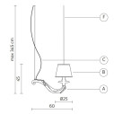 Lampada a sospensione Deja Vu SE627 60B Karman scheda tecnica
