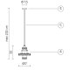 Lampada a sospensione Mek SE107 1B INT Karman scheda tecnica