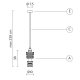 Lampada a sospensione Mek SE107 2B INT Karman scheda tecnica