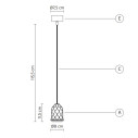 Lampada a sospensione Sherwood SE151 AB INT scheda tecnica
