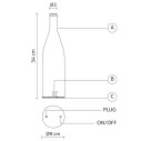 Lampada da tavolo Bacco CT143 2B INT scheda tecnica