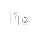 Lampada Fiamma Slide Design Dimensioni