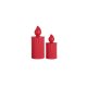 Lampada Fiamma e Fiammetta Slide Design Rosso