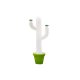 Lampada Cactus Slide design vaso verde lime