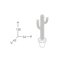 Lampada Cactus Slide design dimensioni