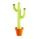 Lampada Cactus Slide design vaso rosso fuoco