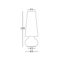 Lampada Fade Plust dimensioni