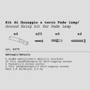 Lampada Fade Plust kit fissaggio a terra optional