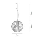 Icaro Ball Ø 50 lampada a sospensione Modo Luce dimensioni