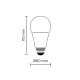 Lampada goccia LED Dimensioni