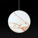 Lampada Mineral 30 LP SFM030 marmo carrara venature rosse