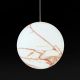 Lampada Mineral 30 LP SFM030 marmo carrara venature rosse