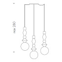 Lampada Pandora Light T9109M-3 Tonin Casa dimensioni