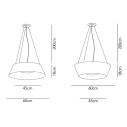 Reverse Ø 60 Basic A lampada a sospensione Modo Luce dimensioni