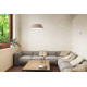 Sestante Small L 170-260 in cotone lampada da parete Modo Luce ambientazione