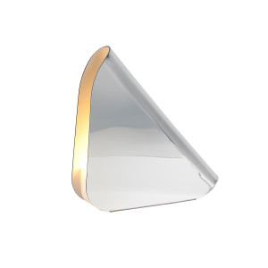 Lampada Shell media argento specchio