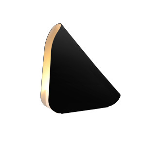 Lampada Shell media nero satinato