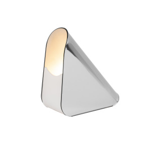 Lampada Shell piccola argento specchio