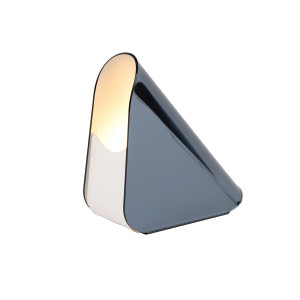 Lampada Shell piccola blu specchio