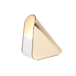 Lampada Shell piccola oro specchio