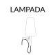 Antologia Composizione 4 Libreria vano TV Mogg accessorio lampada