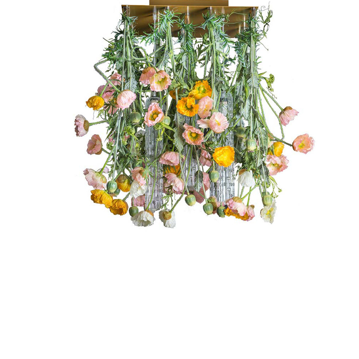 Lampadario Poppy Square Flowers Power H 80 65x65