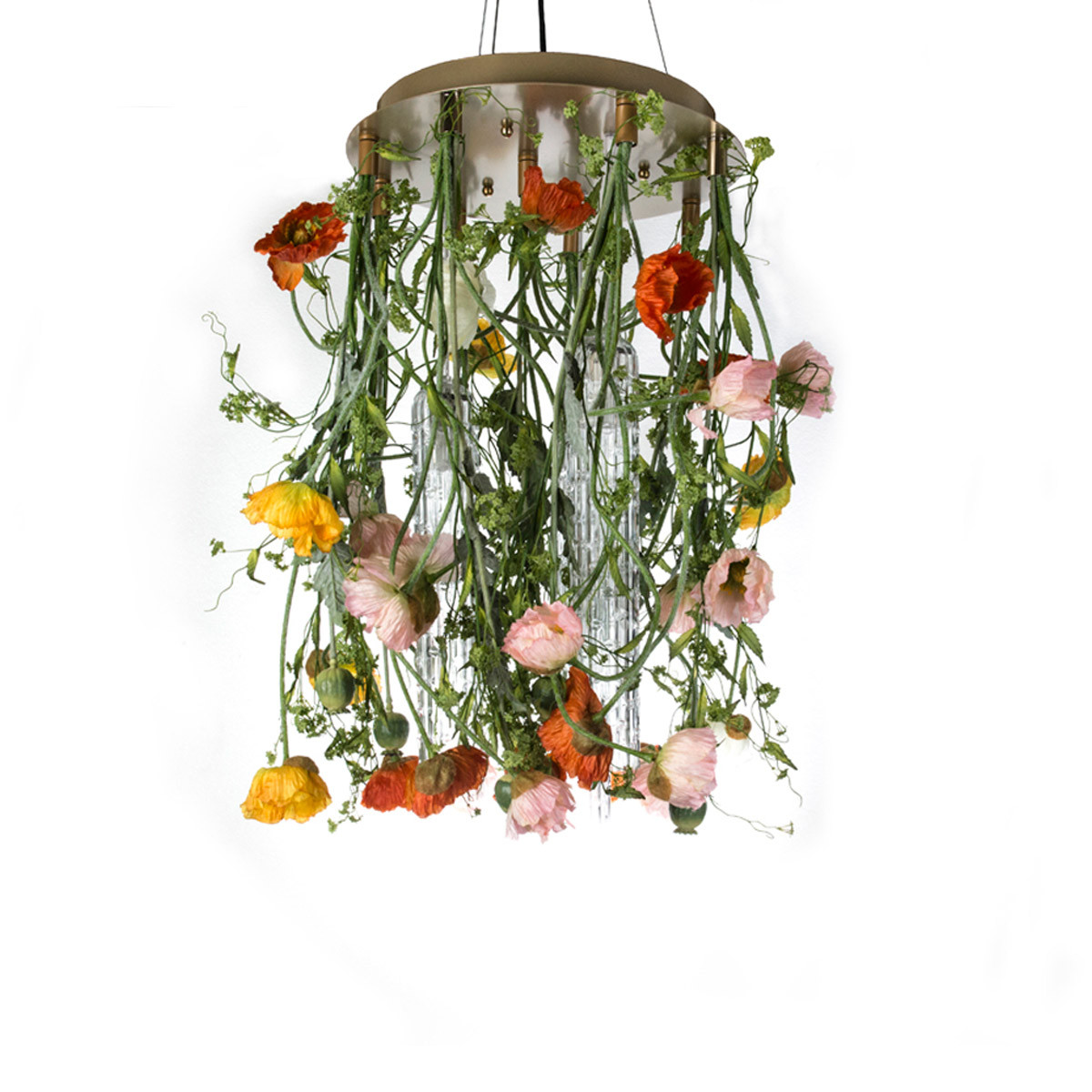 Lampadario Poppy Square Flowers Power H 80 Ø60