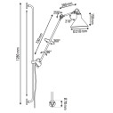 Lampe Gras n° 214 Lampada da parete DCW éditions dimensioni