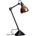 Lampe Gras n°205 Lampada da tavolo DCW éditions vista Nero-Rame invecchiato