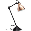 Lampe Gras n°205 Lampada da tavolo DCW éditions vista Nero-Rame-Bianco