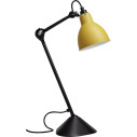Lampe Gras n°205 Lampada da tavolo DCW éditions vista Nero-Giallo