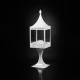 Lanterna con base da tavolo Light of Sultan acciaio H 47,5 bianco VGnewtrend vista