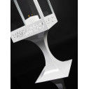 Lanterna con base da tavolo Light of Sultan acciaio H 47,5 bianco VGnewtrend dettaglio