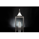 Lanterna Top Light of Sultan con gancio acciaio H 94 38x38 naturale satinato VGnewtrend ambientazione