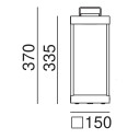 Lanterne Slim 267.01 lampada da esterno Il Fanale dimensioni