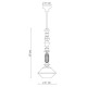 Lampada Lariat C2512 Decò Ferroluce dimensioni