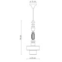 Lampada Lariat C2531 Decò Ferroluce dimensioni