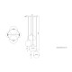Legier 557.14 sospensione Tooy dimensioni