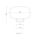 Legier 557.34 lampada da tavolo Tooy dimensioni