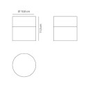 Lens lampada da soffitto Grigio scuro Zafferano dimensioni