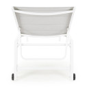 Lettino alto con ruote Hilde bianco cloud Bizzotto vista
