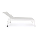Lettino alto con ruote Hilde bianco cloud Bizzotto vista