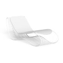 Lettino Breez Talenti Outdoor bianco con cuscino